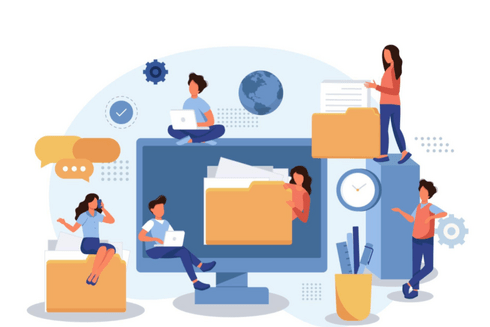 Work illustration - Open Knowledge - Inter American Development Bank - IDB